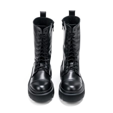 Ženske kožne plitke čizme Roberto-Serpentini-1501 crne ravne 5 16284 roberto serpentini 1501 nero 3